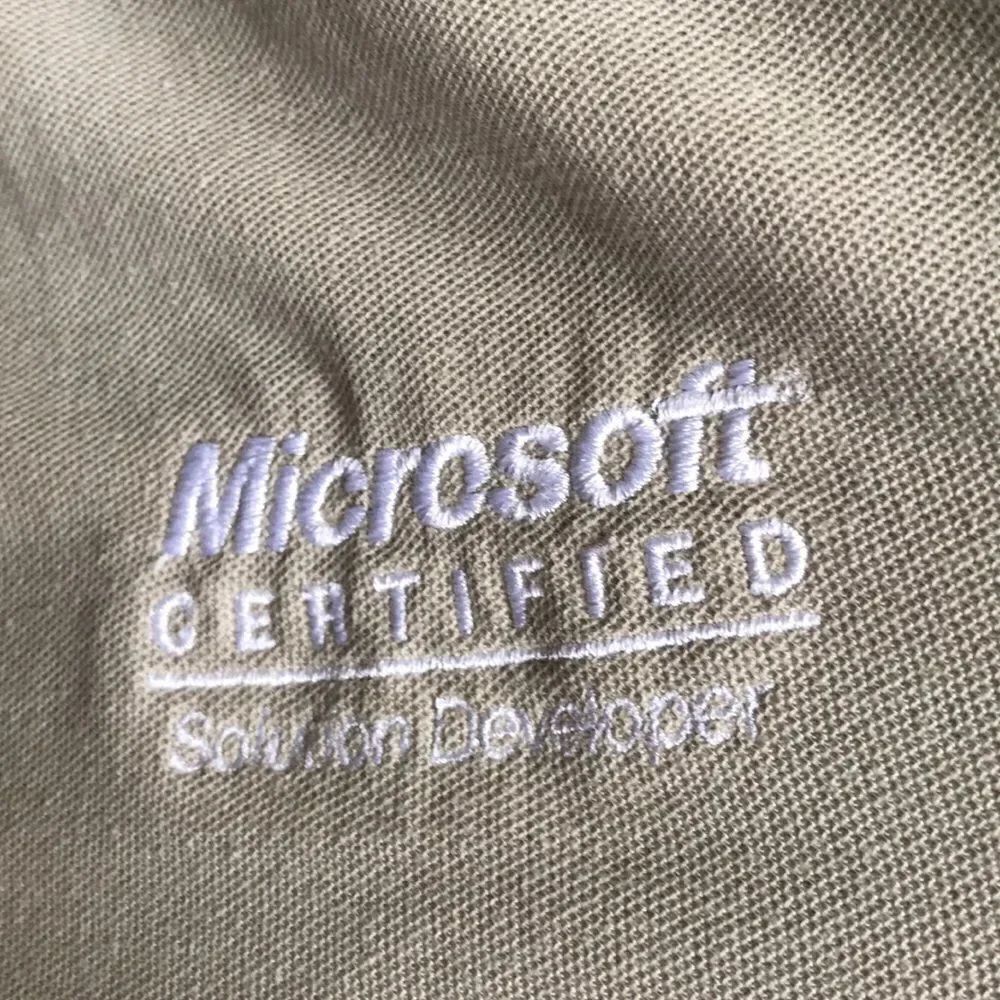 Microsoft Certified Polo shirt mens size L